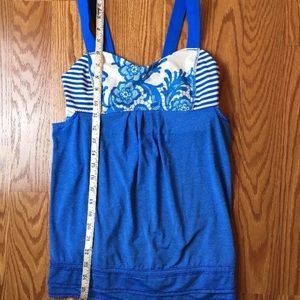 Lululemon back on track tank Blue Laceoflage 6